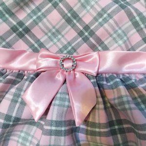 Christmas Dress 24 month girls dress grey and pink plaid
